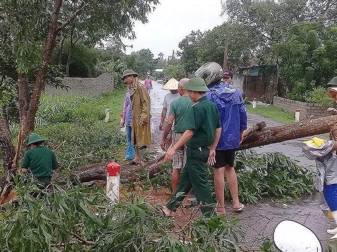 Công tác khắc phục hậu quả cơn bão số 3 (22/7/2018)